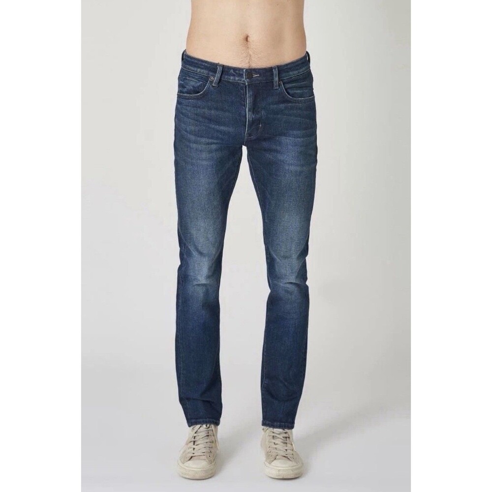 Neuw Jeans Mens 30 X 32 Iggy Skinny Button Fly Medium Wash Blue Denim EUC